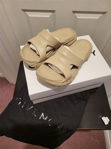 givenchy slides grey|Givenchy marshmallow slides 35.